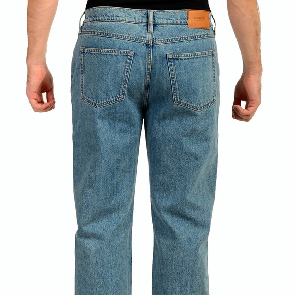 Burberry Men's "Haringate" Mid Blue Straight Leg Jeans US 34/34 IT 34/34 - Picture 3 of 6